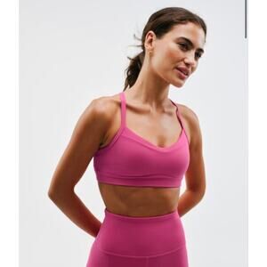 NWT Athleta Vital Bra for A-C Cups Size Medium "Jewel" Pink